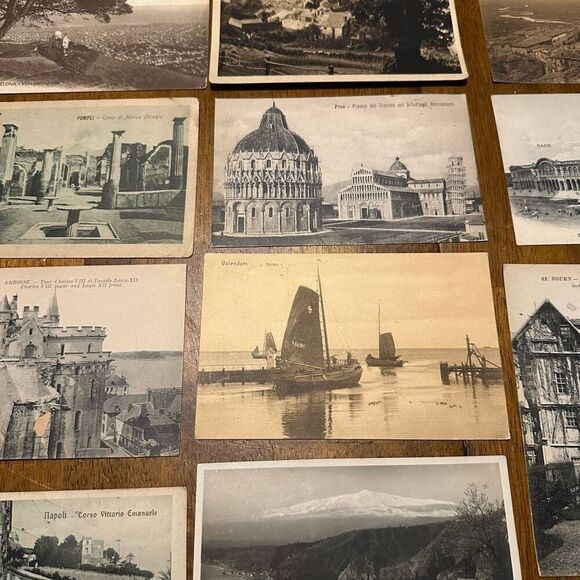 Vintage 1900s Post Card Lot of 24 Around the World Landscape Architectures - Picture 4 of 12